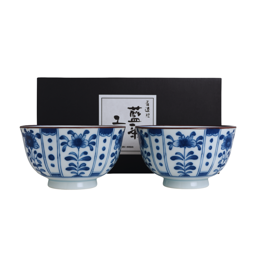 Set Cuencos Donburi Tradicionales Patrón Japonés De La Suerte
