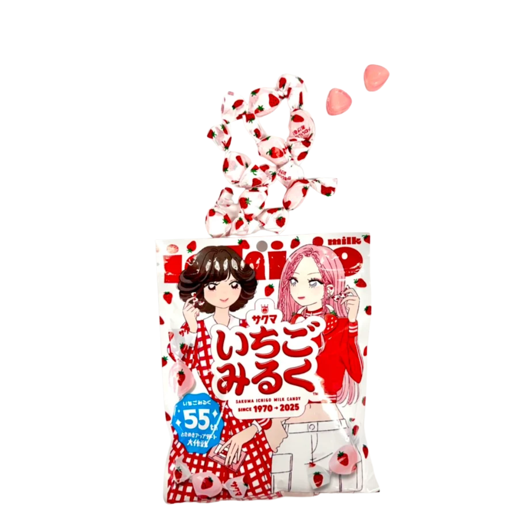 Caramelos Leche Sabor Frutilla Sakuma 83 Gr