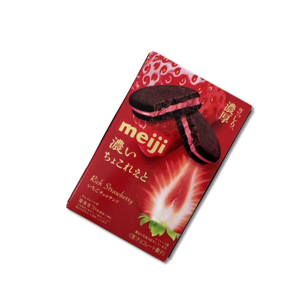 Galletas Chocolate Fresa Meiji 96 Gr