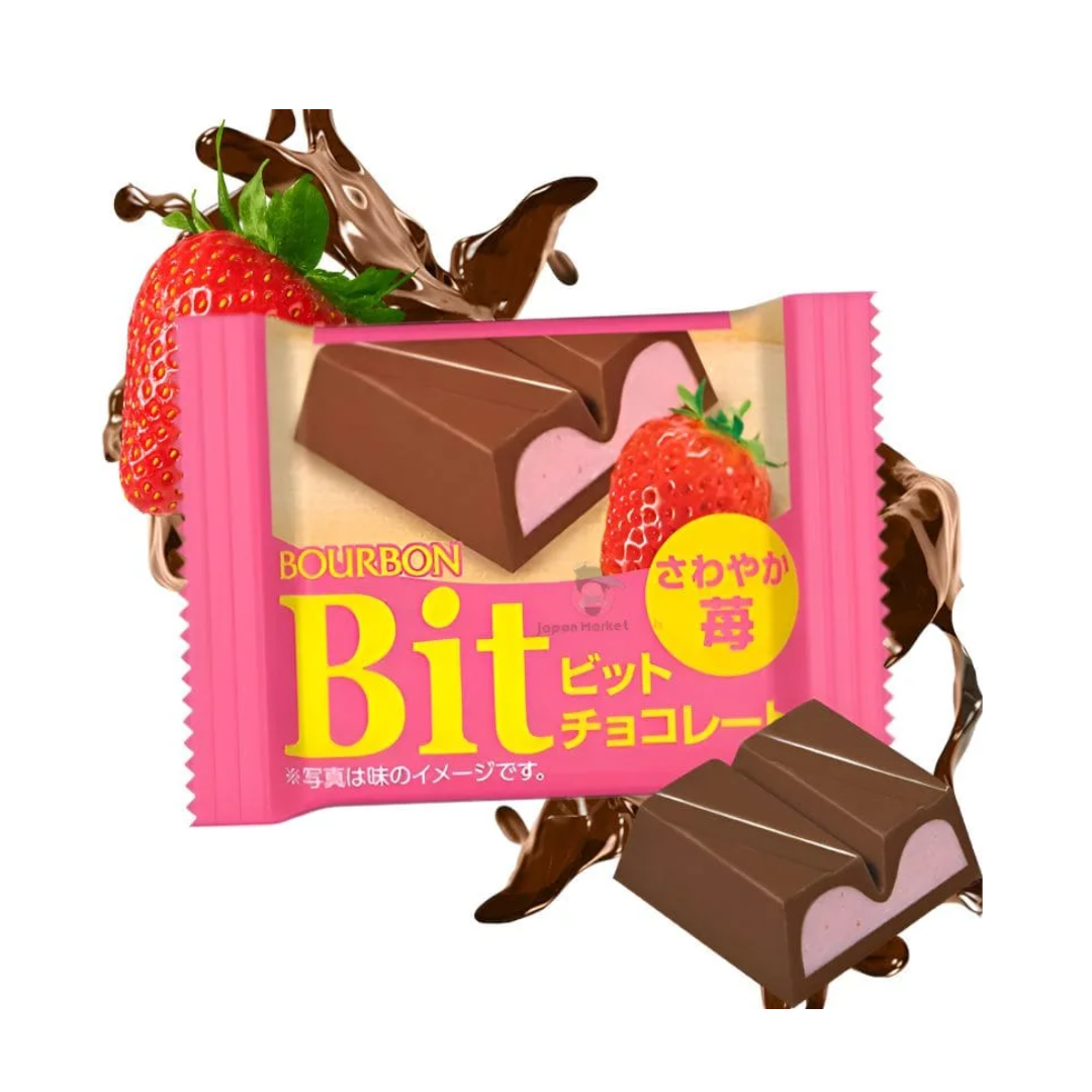 Chocolate Crocante Fresa Bit Bourbon 13 Gr - Kenko Foods
